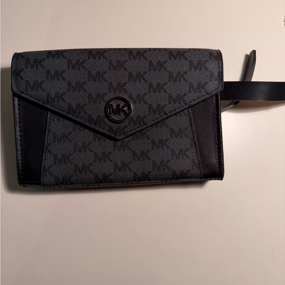 Michael Kors Black Signature MK Belt Bag